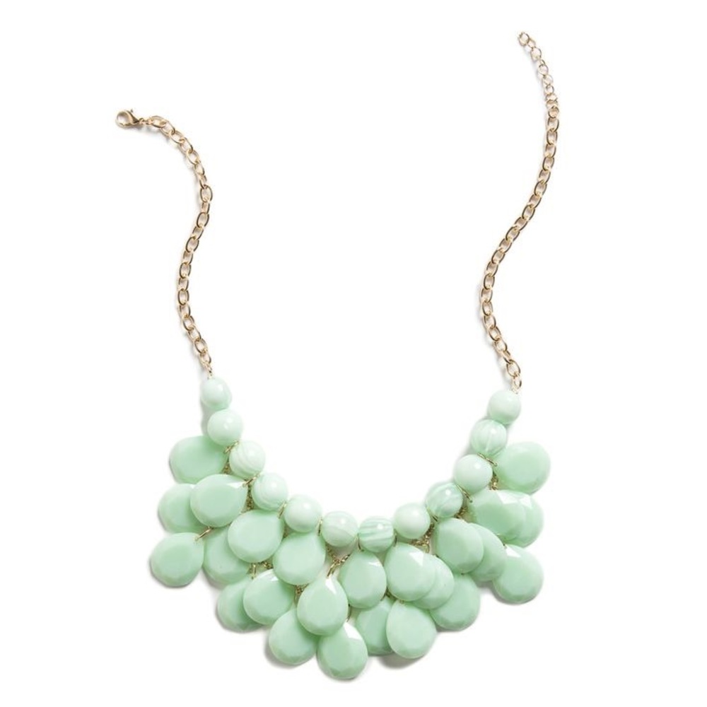 Stitch Fix Mint Statement Necklace EUC